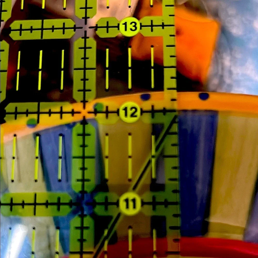 VTG Pair of Pfaltzgraff Pistoulet 12” Chop Plates – Blue & Green by Jana Kolpen - Picture 8 of 8